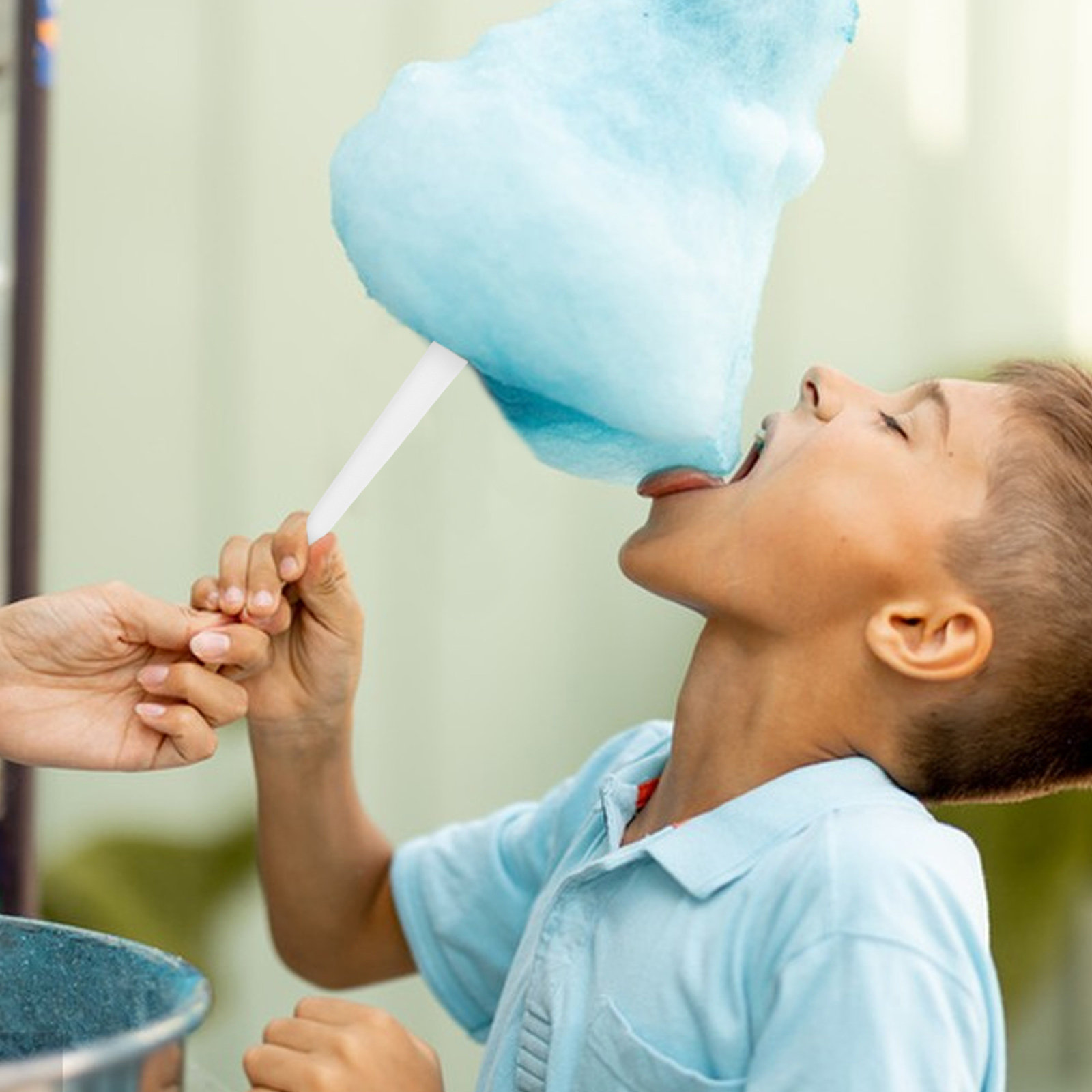Cotton Candy Cone - 20 szt. Gładkie, żaroodporne papierowe patyczki
