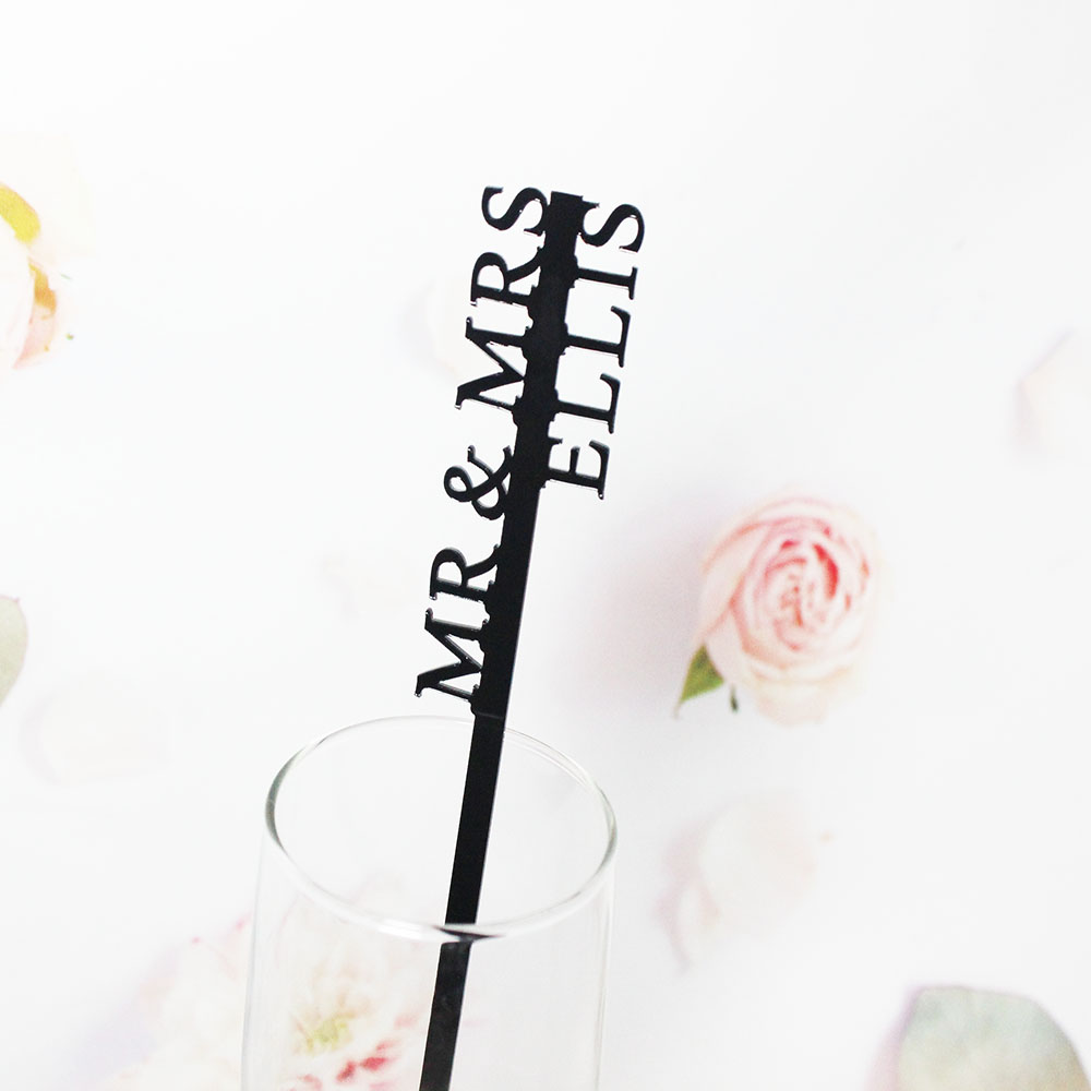 Centerpiece Stick - Personalizowane mieszadełka do napojów, etykiety na
