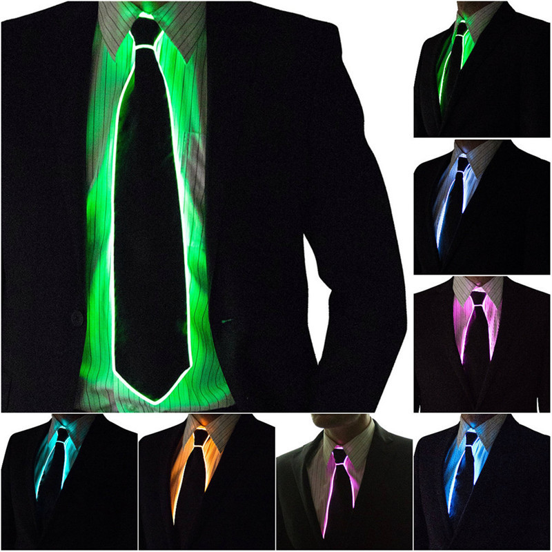 Event Party Dj - Mężczyźni Świecący Krawat EL Wire Neon