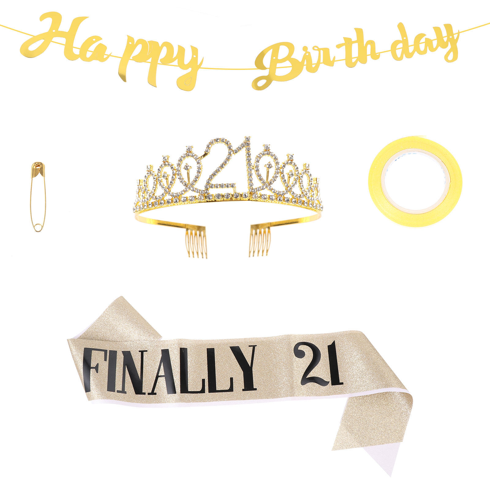 1 zestaw błyszczącej korony ur – Birthday Sash Glitter recenzja i cena