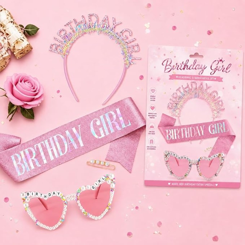 3 szt./zestaw: Opaska z brokat – Birthday Sash Glitter recenzja i cena