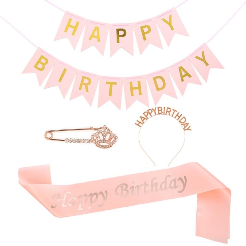 G92D 4 sztuki dekoracje na imp – Birthday Sash Glitter recenzja i cena