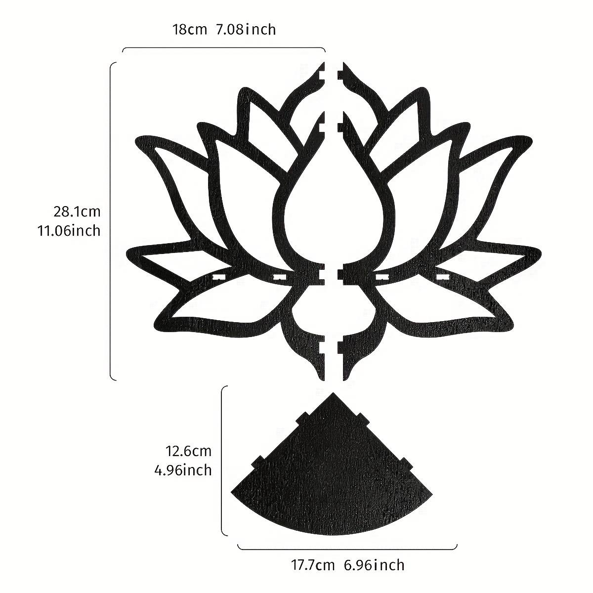 Półka narożna Lotus Corner, pó – Flower Wall Panel recenzja i cena